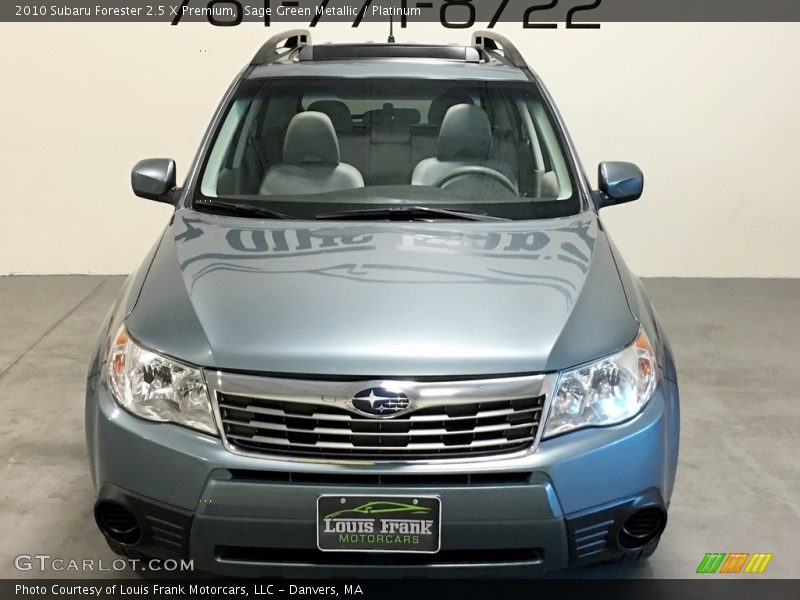 Sage Green Metallic / Platinum 2010 Subaru Forester 2.5 X Premium