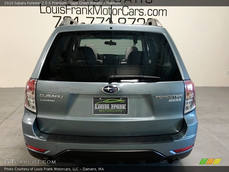 Sage Green Metallic / Platinum 2010 Subaru Forester 2.5 X Premium