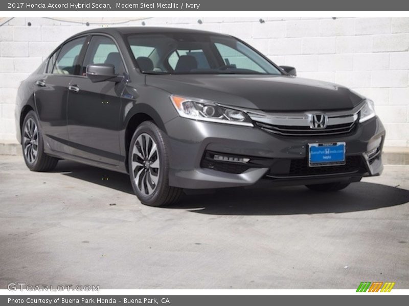 Modern Steel Metallic / Ivory 2017 Honda Accord Hybrid Sedan