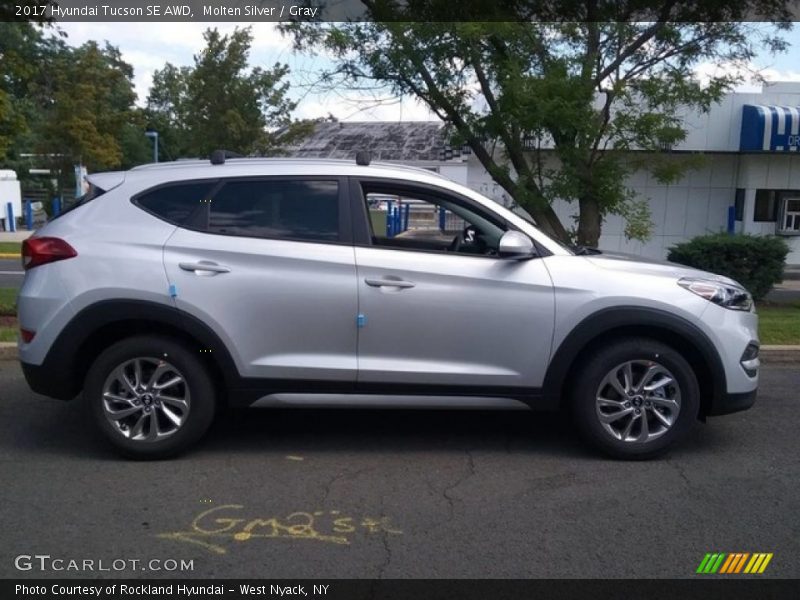 Molten Silver / Gray 2017 Hyundai Tucson SE AWD
