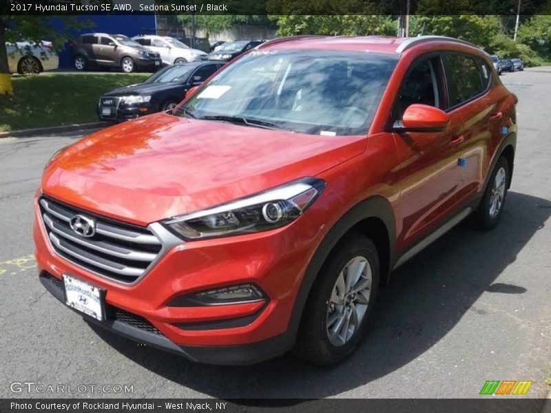 Sedona Sunset / Black 2017 Hyundai Tucson SE AWD
