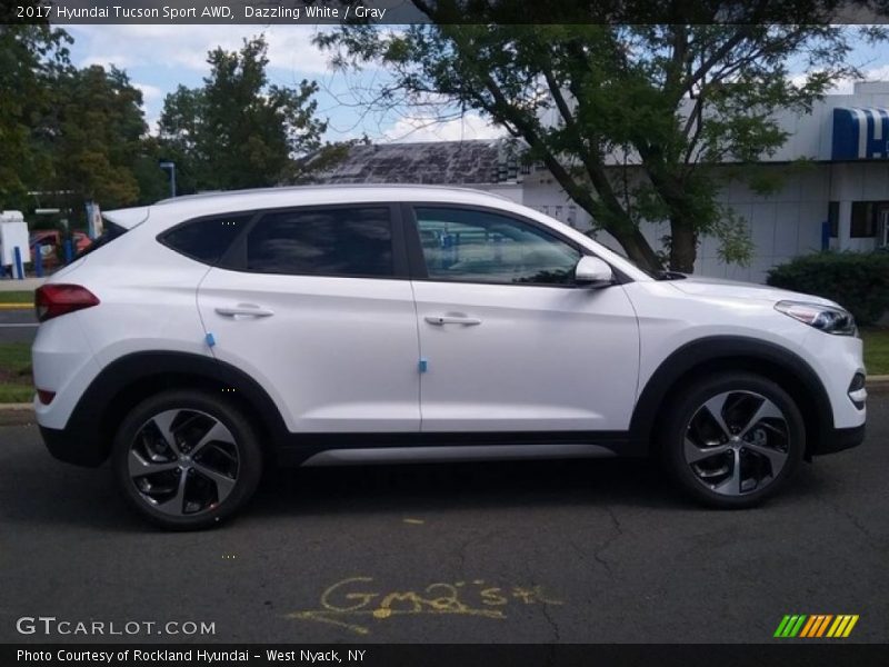 Dazzling White / Gray 2017 Hyundai Tucson Sport AWD