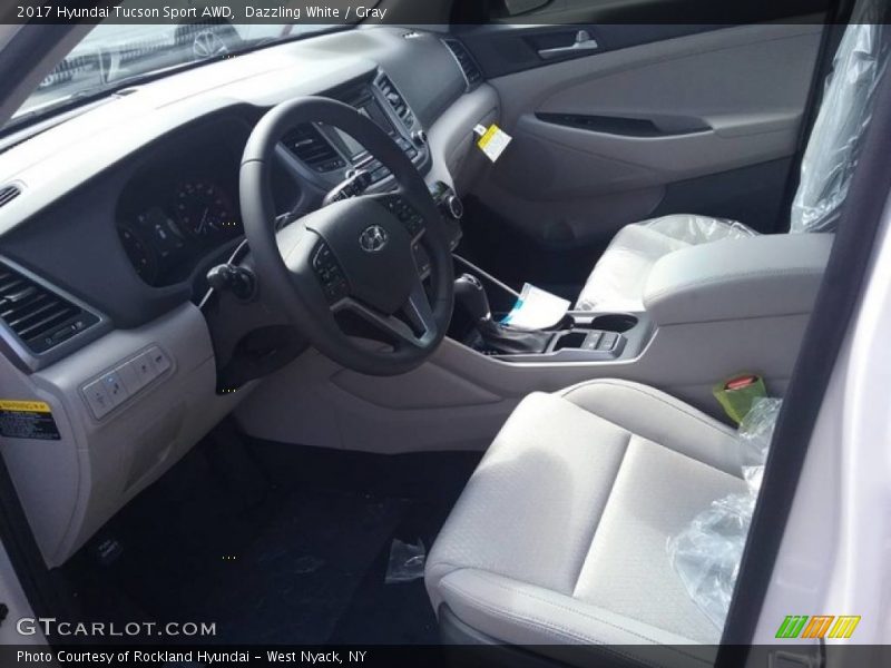 Dazzling White / Gray 2017 Hyundai Tucson Sport AWD