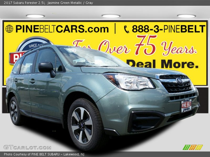 Jasmine Green Metallic / Gray 2017 Subaru Forester 2.5i