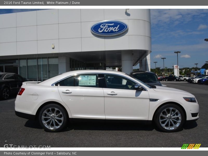  2016 Taurus Limited White Platinum