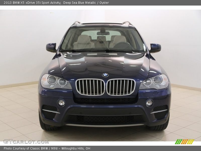 Deep Sea Blue Metallic / Oyster 2013 BMW X5 xDrive 35i Sport Activity