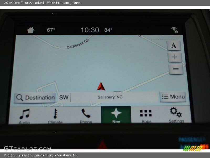 White Platinum / Dune 2016 Ford Taurus Limited