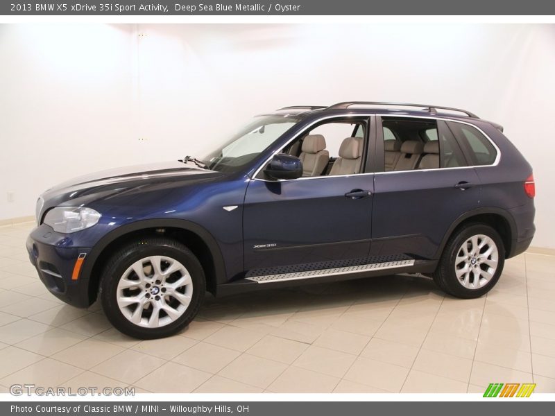 Deep Sea Blue Metallic / Oyster 2013 BMW X5 xDrive 35i Sport Activity