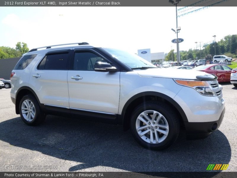 Ingot Silver Metallic / Charcoal Black 2012 Ford Explorer XLT 4WD