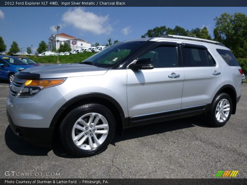 Ingot Silver Metallic / Charcoal Black 2012 Ford Explorer XLT 4WD