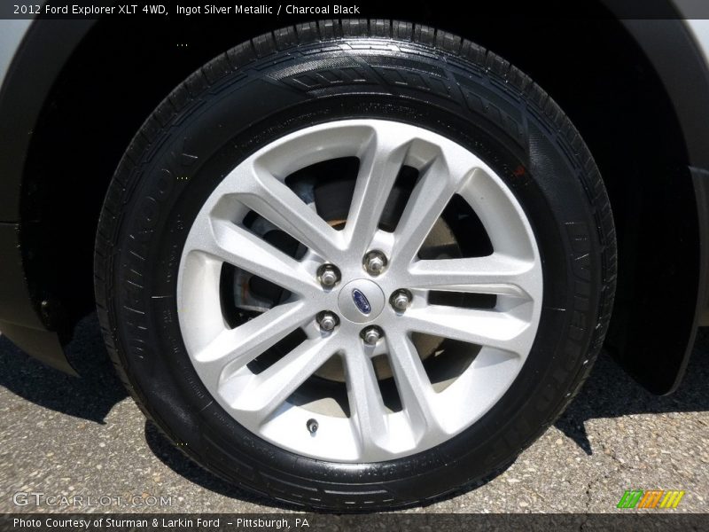 Ingot Silver Metallic / Charcoal Black 2012 Ford Explorer XLT 4WD