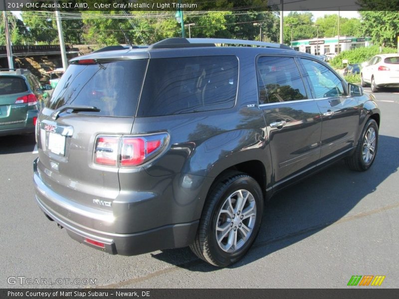 Cyber Gray Metallic / Light Titanium 2014 GMC Acadia SLT AWD