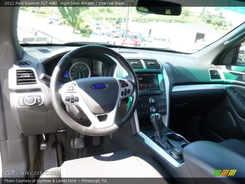 Ingot Silver Metallic / Charcoal Black 2012 Ford Explorer XLT 4WD
