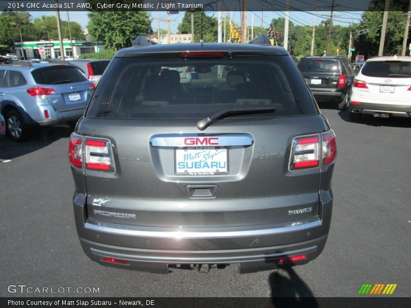 Cyber Gray Metallic / Light Titanium 2014 GMC Acadia SLT AWD