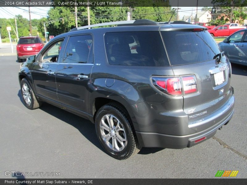 Cyber Gray Metallic / Light Titanium 2014 GMC Acadia SLT AWD
