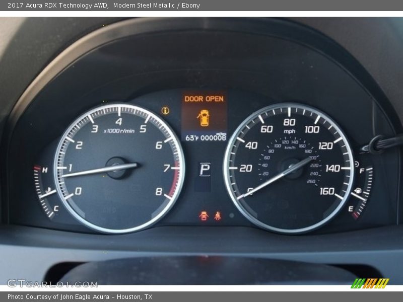 Modern Steel Metallic / Ebony 2017 Acura RDX Technology AWD