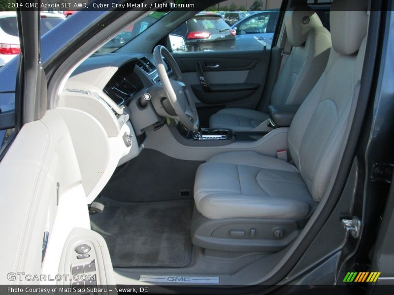 Cyber Gray Metallic / Light Titanium 2014 GMC Acadia SLT AWD