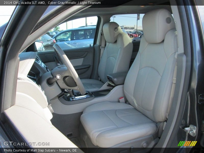 Cyber Gray Metallic / Light Titanium 2014 GMC Acadia SLT AWD