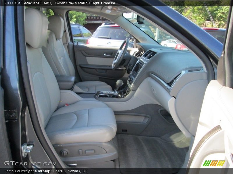Cyber Gray Metallic / Light Titanium 2014 GMC Acadia SLT AWD