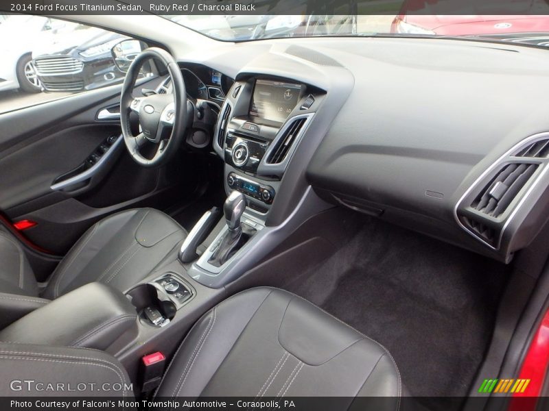 Ruby Red / Charcoal Black 2014 Ford Focus Titanium Sedan