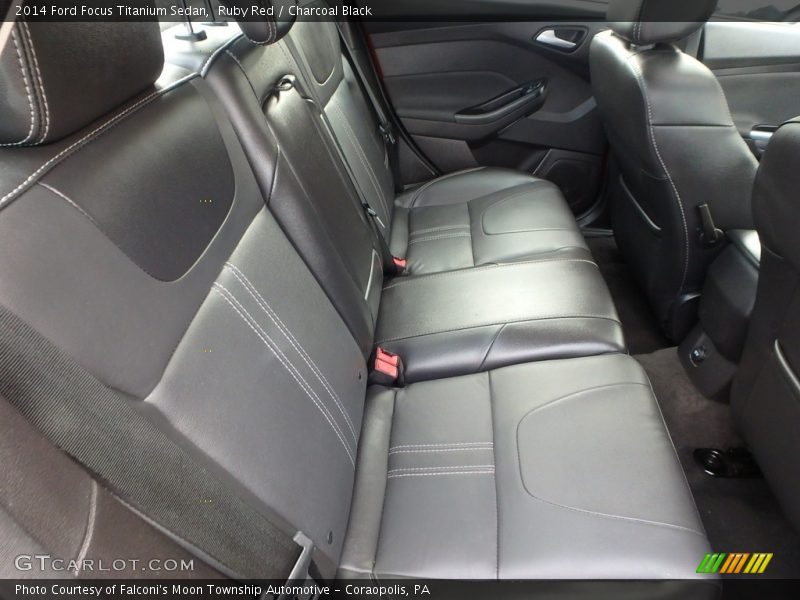 Ruby Red / Charcoal Black 2014 Ford Focus Titanium Sedan
