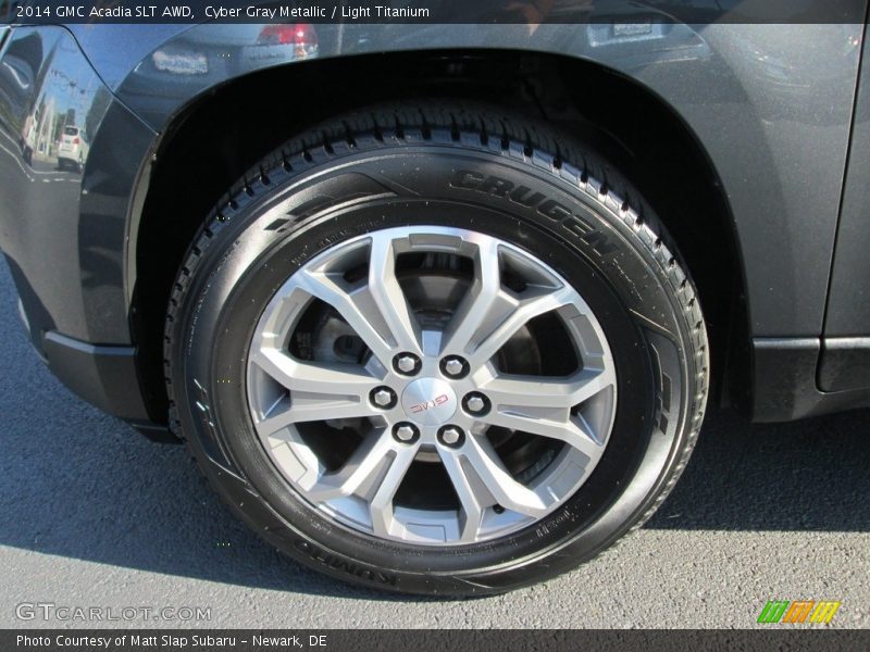 Cyber Gray Metallic / Light Titanium 2014 GMC Acadia SLT AWD
