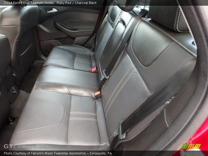 Ruby Red / Charcoal Black 2014 Ford Focus Titanium Sedan