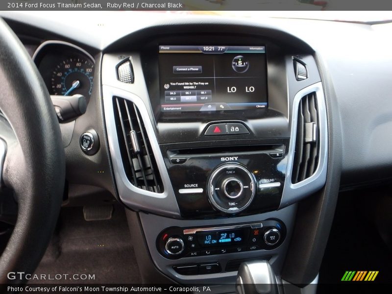 Ruby Red / Charcoal Black 2014 Ford Focus Titanium Sedan