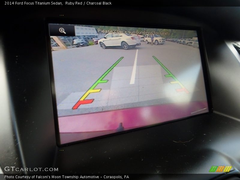 Ruby Red / Charcoal Black 2014 Ford Focus Titanium Sedan