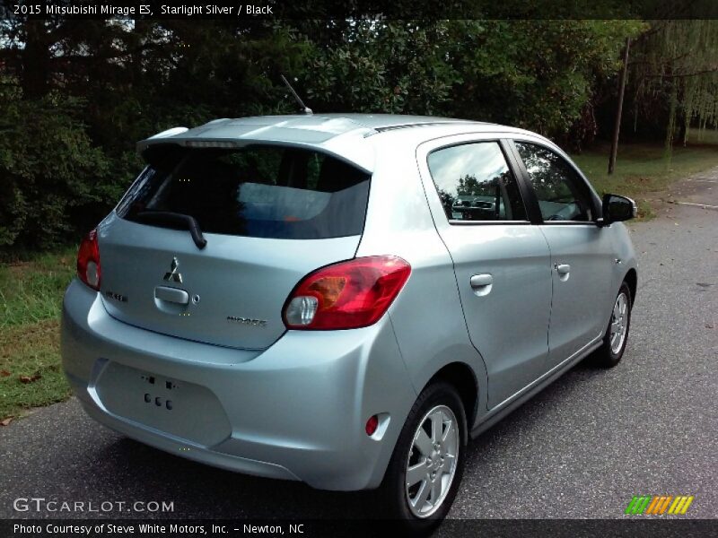 Starlight Silver / Black 2015 Mitsubishi Mirage ES