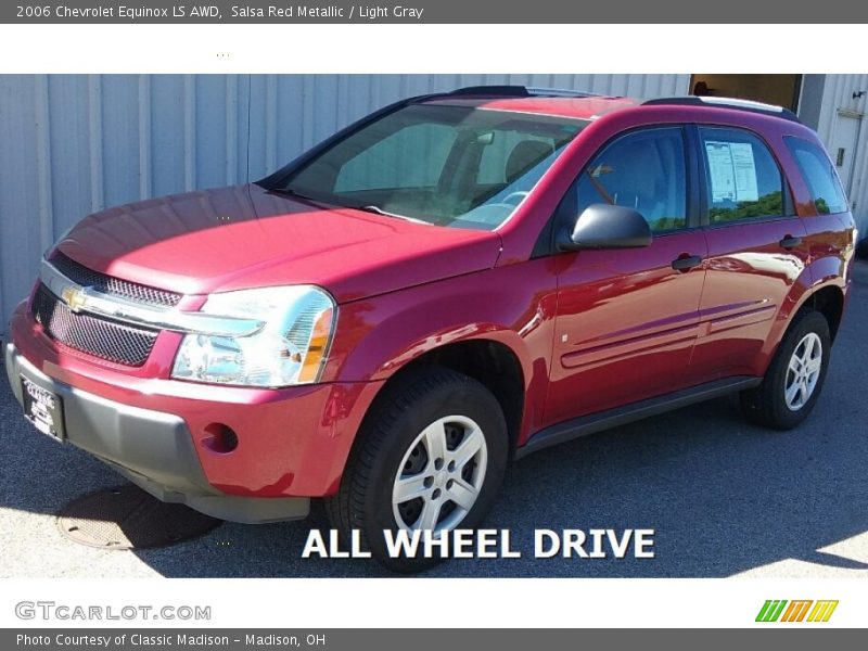 Salsa Red Metallic / Light Gray 2006 Chevrolet Equinox LS AWD