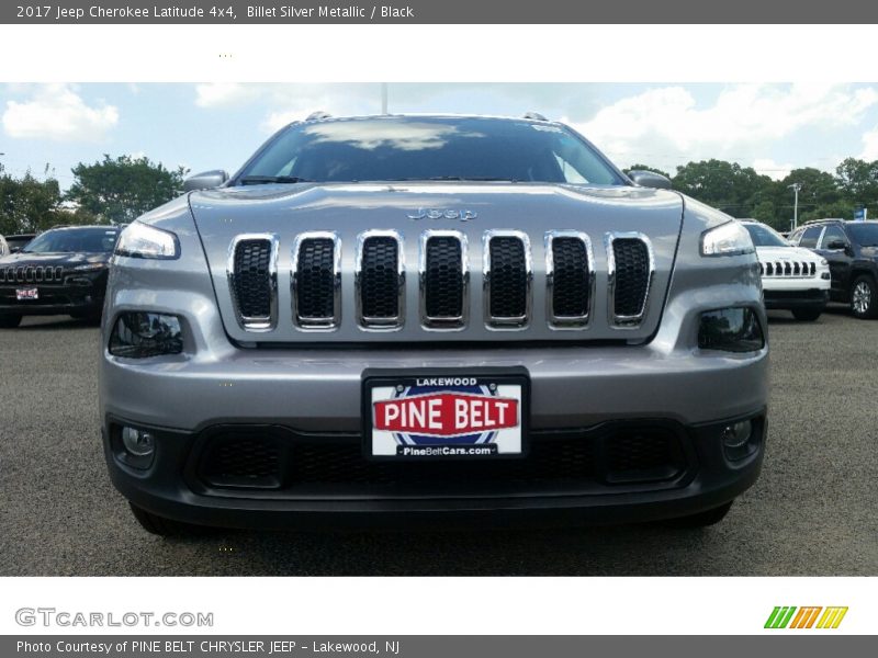 Billet Silver Metallic / Black 2017 Jeep Cherokee Latitude 4x4