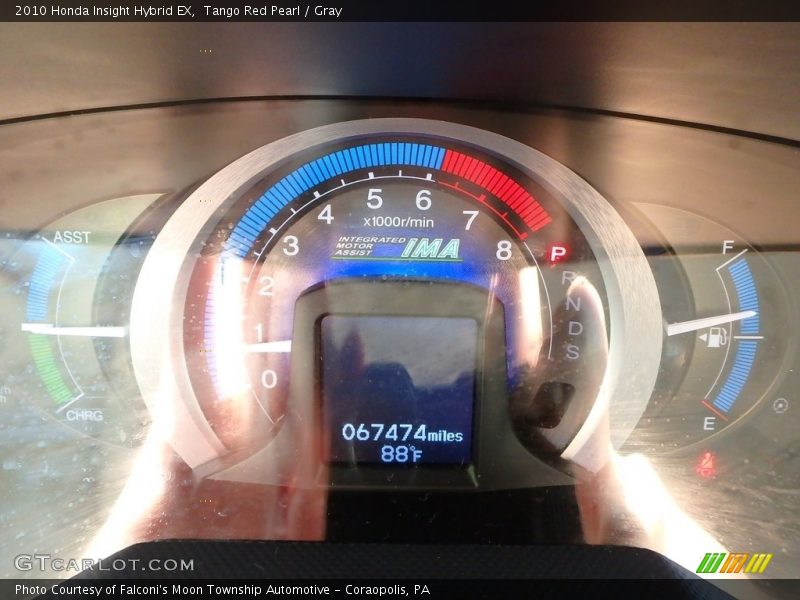 Tango Red Pearl / Gray 2010 Honda Insight Hybrid EX