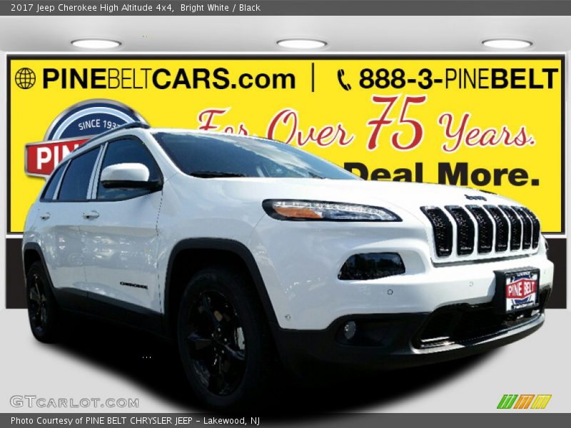 Bright White / Black 2017 Jeep Cherokee High Altitude 4x4