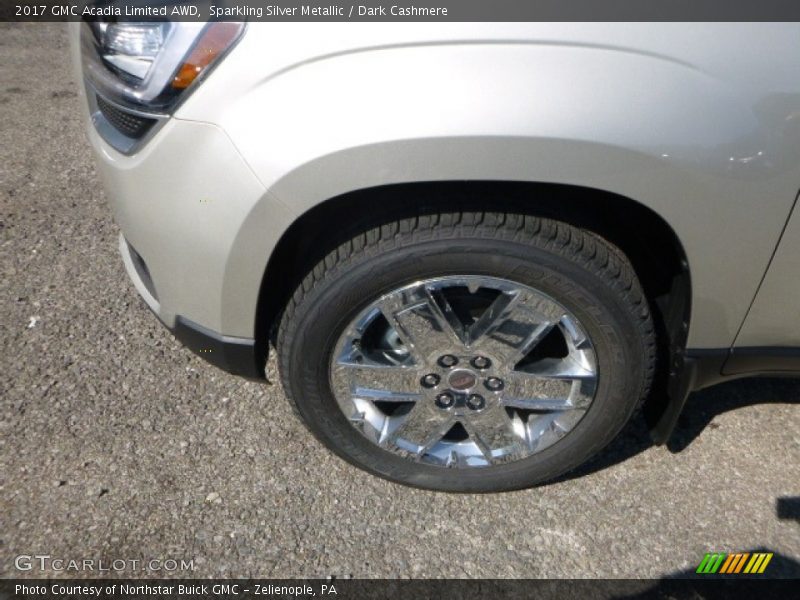 Sparkling Silver Metallic / Dark Cashmere 2017 GMC Acadia Limited AWD