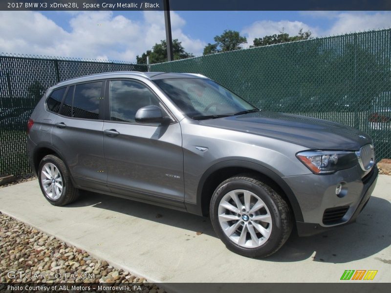 Space Gray Metallic / Black 2017 BMW X3 xDrive28i