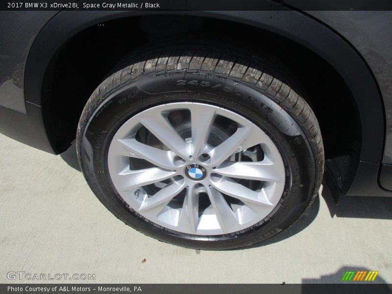 Space Gray Metallic / Black 2017 BMW X3 xDrive28i