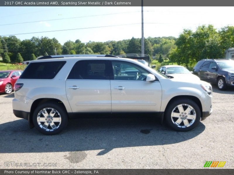 Sparkling Silver Metallic / Dark Cashmere 2017 GMC Acadia Limited AWD