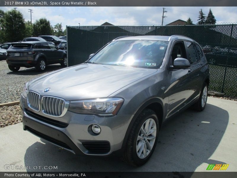 Space Gray Metallic / Black 2017 BMW X3 xDrive28i