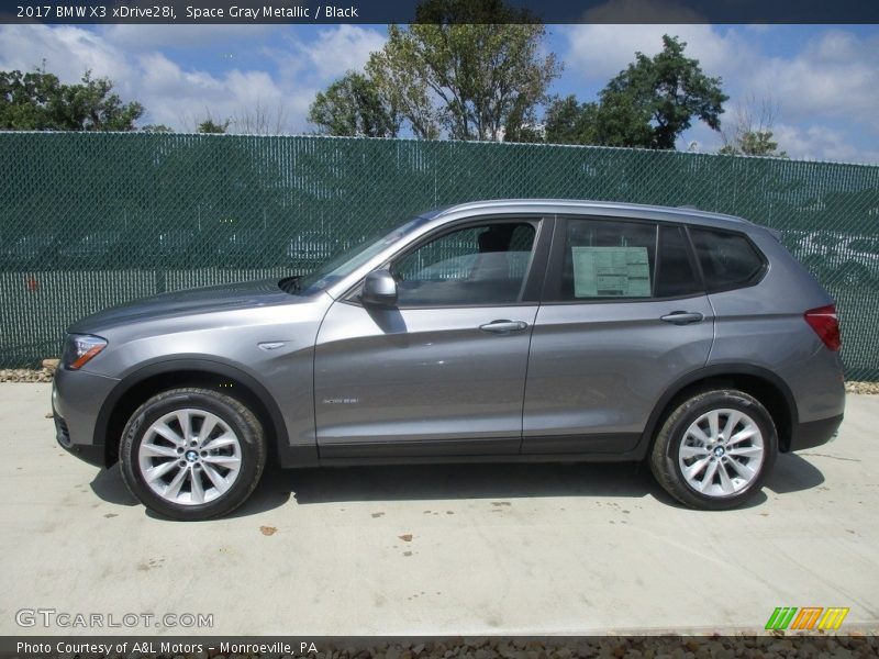 Space Gray Metallic / Black 2017 BMW X3 xDrive28i