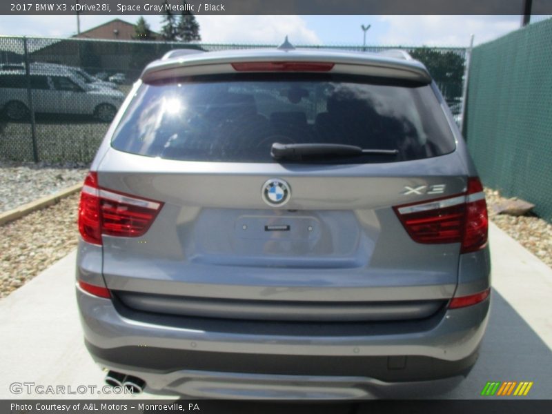 Space Gray Metallic / Black 2017 BMW X3 xDrive28i