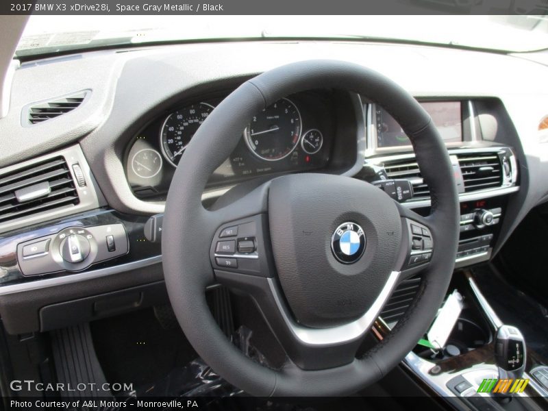 Space Gray Metallic / Black 2017 BMW X3 xDrive28i