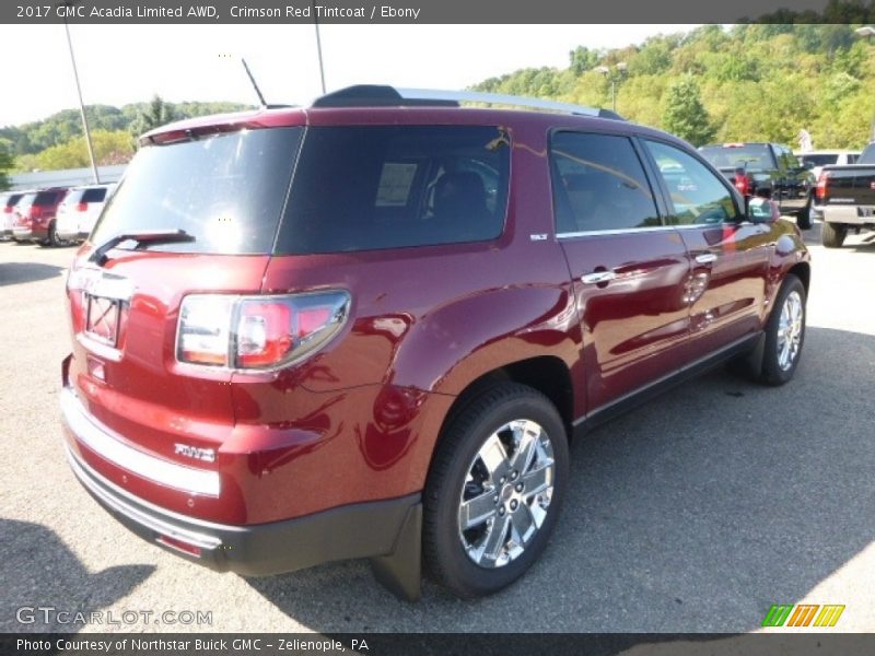 Crimson Red Tintcoat / Ebony 2017 GMC Acadia Limited AWD