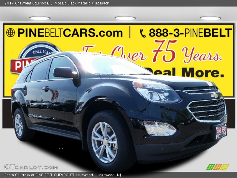 Mosaic Black Metallic / Jet Black 2017 Chevrolet Equinox LT