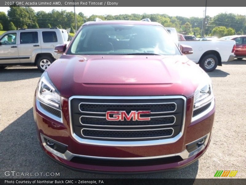 Crimson Red Tintcoat / Ebony 2017 GMC Acadia Limited AWD