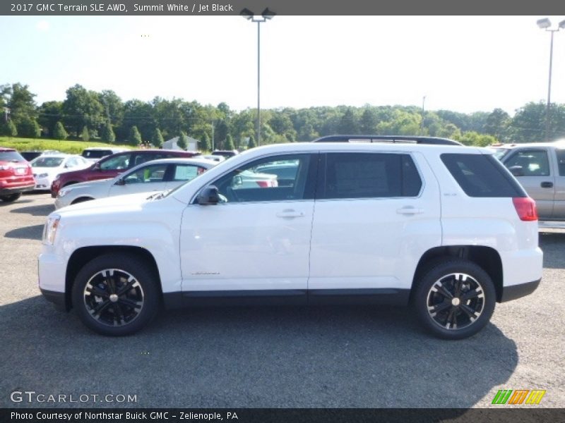 Summit White / Jet Black 2017 GMC Terrain SLE AWD