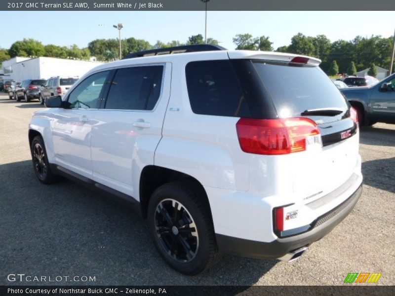 Summit White / Jet Black 2017 GMC Terrain SLE AWD