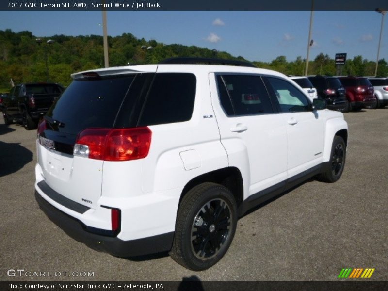 Summit White / Jet Black 2017 GMC Terrain SLE AWD