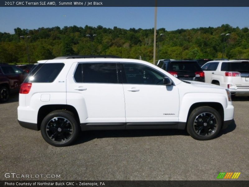 Summit White / Jet Black 2017 GMC Terrain SLE AWD