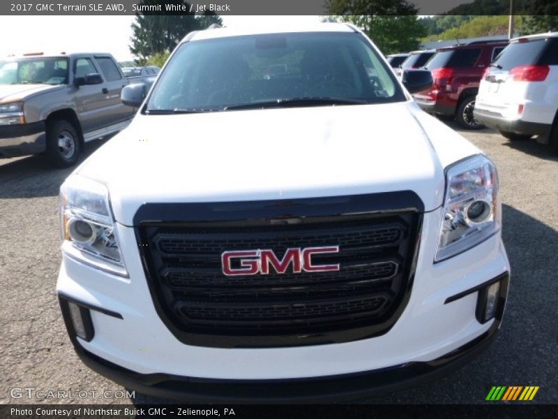 Summit White / Jet Black 2017 GMC Terrain SLE AWD